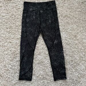 Womens Zia Active paint splatter printed leggings size 12